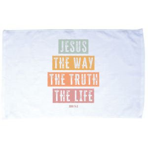 Christian Jesus The Way Truth Life Microfiber Hand Towel