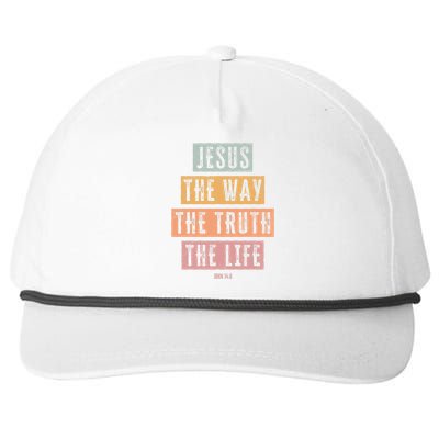 Christian Jesus The Way Truth Life Snapback Five-Panel Rope Hat