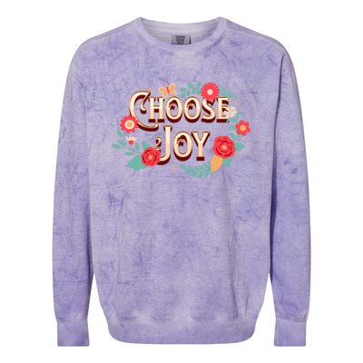 Choose Joy Vote Kamala Harris Colorblast Crewneck Sweatshirt