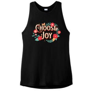 Choose Joy Vote Kamala Harris Ladies PosiCharge Tri-Blend Wicking Tank