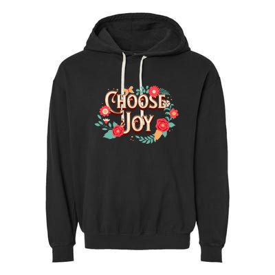 Choose Joy Vote Kamala Harris Garment-Dyed Fleece Hoodie