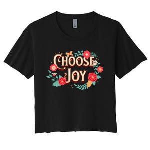 Choose Joy Vote Kamala Harris Women's Crop Top Tee