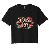 Choose Joy Vote Kamala Harris Women's Crop Top Tee