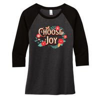 Choose Joy Vote Kamala Harris Women's Tri-Blend 3/4-Sleeve Raglan Shirt