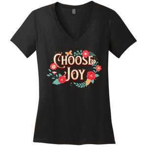 Choose Joy Vote Kamala Harris Women's V-Neck T-Shirt