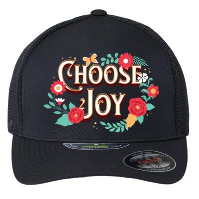 Choose Joy Vote Kamala Harris Flexfit Unipanel Trucker Cap