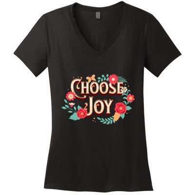 Choose Joy Vote Kamala Harris Women's V-Neck T-Shirt
