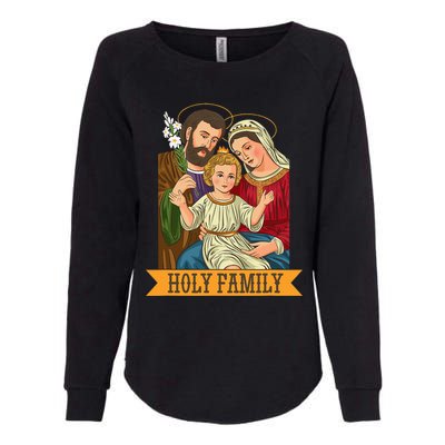 Child Jesus Virgin Mary and St Joseph Womens California Wash Sweatshirt