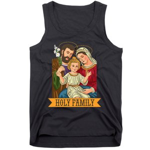 Child Jesus Virgin Mary and St Joseph Tank Top