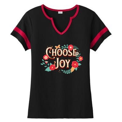 Choose Joy Vote Kamala Harris Ladies Halftime Notch Neck Tee