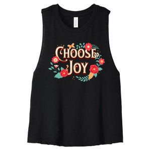 Choose Joy Vote Kamala Harris Women's Racerback Cropped Tank