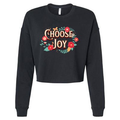 Choose Joy Vote Kamala Harris Cropped Pullover Crew