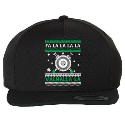 Christmas Jumper Viking Valhalla Wool Snapback Cap