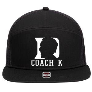 Coach K 1k Wins Basketball 7 Panel Mesh Trucker Snapback Hat