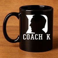 Coach K 1k Wins Basketball 11oz C Handle Ceramic Mug