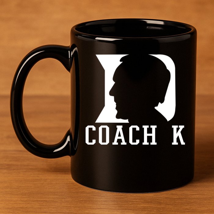 Coach K 1k Wins Basketball 11oz C Handle Ceramic Mug