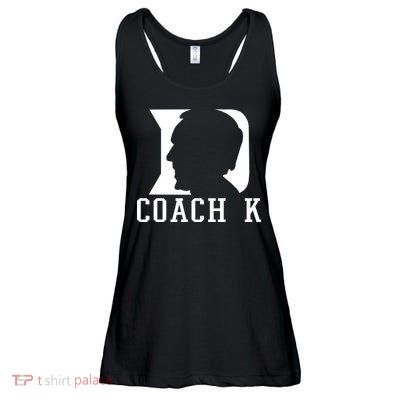 Coach K 1k Wins Basketball Ladies Essential Flowy Tank