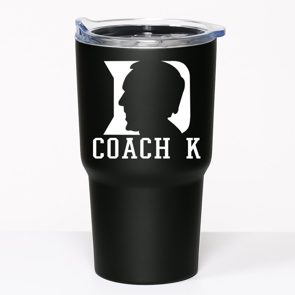 Coach K 1k Wins Basketball Tumbler