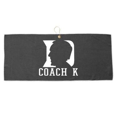 Coach K 1k Wins Basketball Large Microfiber Waffle Golf Towel