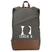 Coach K 1k Wins Basketball Cotton Canvas Backpack