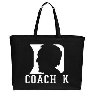 Coach K 1k Wins Basketball Cotton Canvas Jumbo Tote