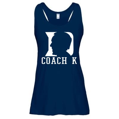 Coach K 1k Wins Basketball Ladies Essential Flowy Tank