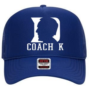 Coach K 1k Wins Basketball High Crown Mesh Back Trucker Hat