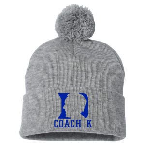 Coach K 1k Wins Basketball Pom Pom 12in Knit Beanie