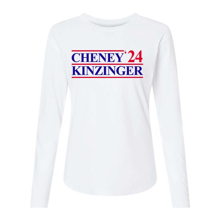 Cheney Kinzinger 2024 Election Womens Cotton Relaxed Long Sleeve T-Shirt