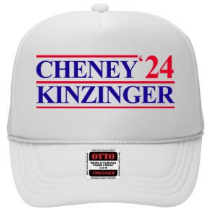 Cheney Kinzinger 2024 Election High Crown Mesh Back Trucker Hat