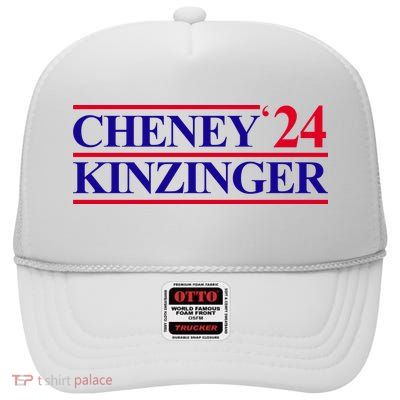 Cheney Kinzinger 2024 Election High Crown Mesh Back Trucker Hat