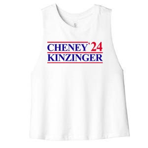 Cheney Kinzinger 2024 Election Women's Racerback Cropped Tank