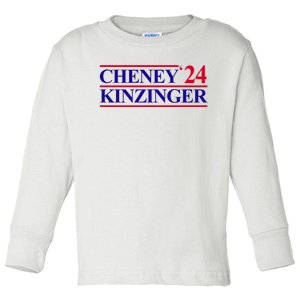 Cheney Kinzinger 2024 Election Toddler Long Sleeve Shirt