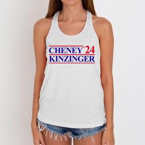 Cheney Kinzinger 2024 Election Women's Knotted Racerback Tank