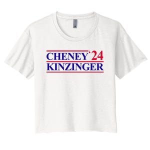 Cheney Kinzinger 2024 Election Women's Crop Top Tee