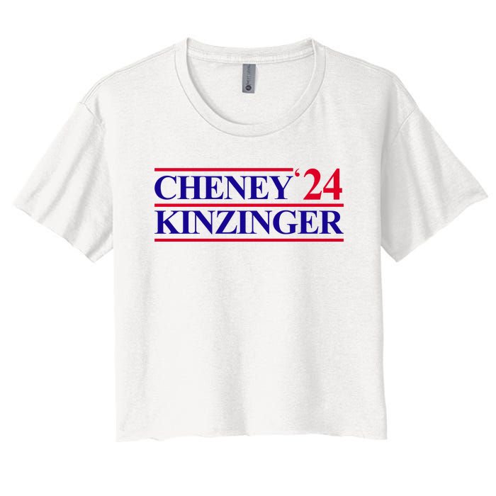 Cheney Kinzinger 2024 Election Women's Crop Top Tee