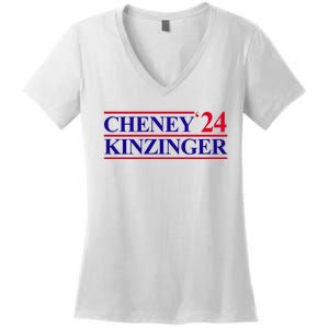 Cheney Kinzinger 2024 Election Women's V-Neck T-Shirt