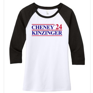 Cheney Kinzinger 2024 Election Women's Tri-Blend 3/4-Sleeve Raglan Shirt