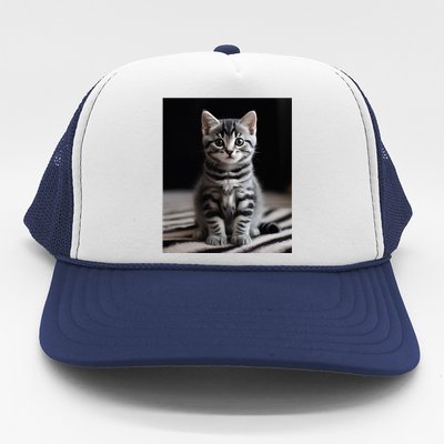 Cute Kitten American Short Hair Trucker Hat