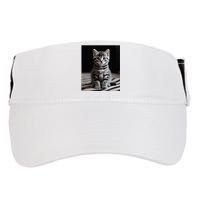 Cute Kitten American Short Hair Adult Drive Performance Visor