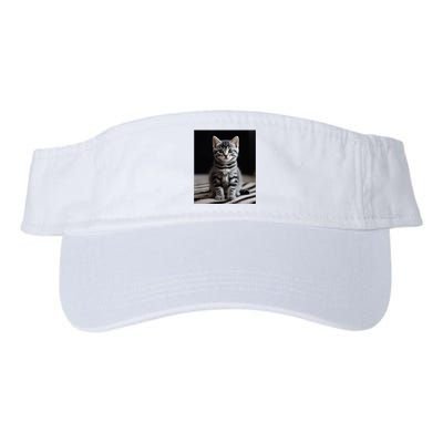 Cute Kitten American Short Hair Valucap Bio-Washed Visor