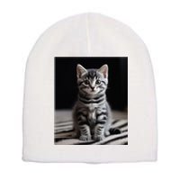 Cute Kitten American Short Hair Short Acrylic Beanie