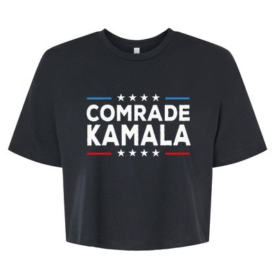 Comrade Kamala Anti Kamala Harris Bella+Canvas Jersey Crop Tee