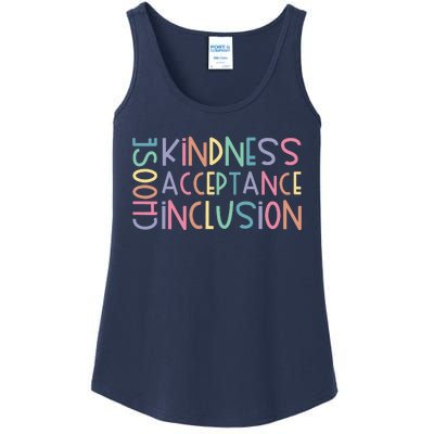 Choose Kindness Acceptance Inclusion Be Kind Unity Day Ladies Essential Tank