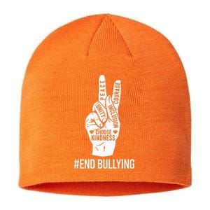 Choose Kindness Acceptation Inclusion Unity Day Orange Sustainable Beanie