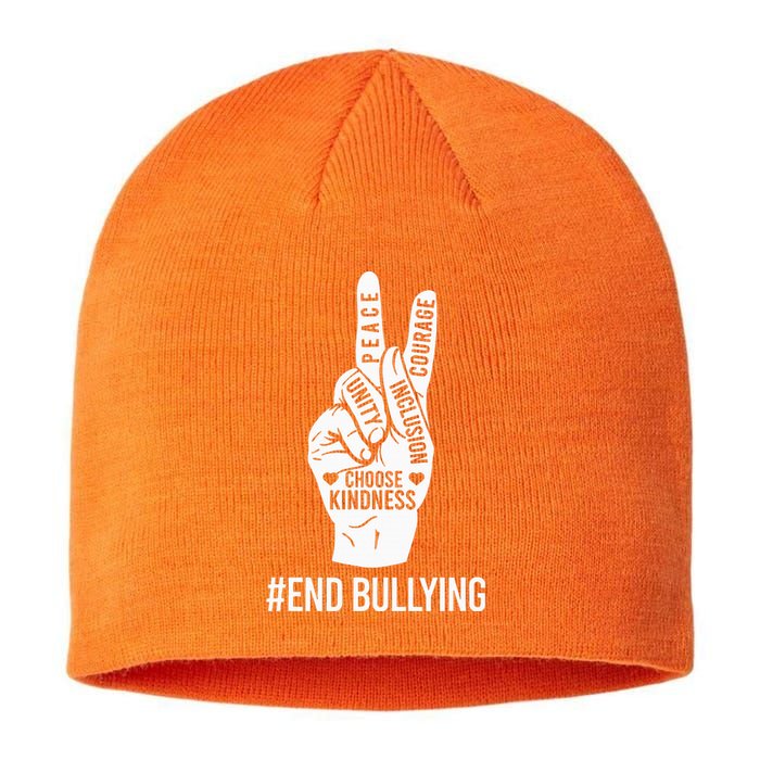 Choose Kindness Acceptation Inclusion Unity Day Orange Sustainable Beanie