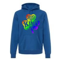 Choose Kind Autism Bullying Prevention St Paddys Day Cute Gift Premium Hoodie