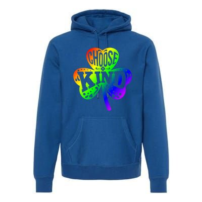 Choose Kind Autism Bullying Prevention St Paddys Day Cute Gift Premium Hoodie