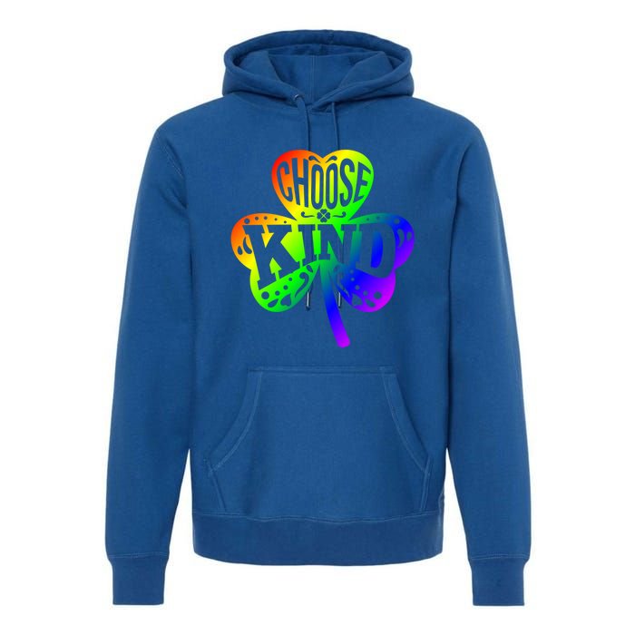 Choose Kind Autism Bullying Prevention St Paddys Day Cute Gift Premium Hoodie