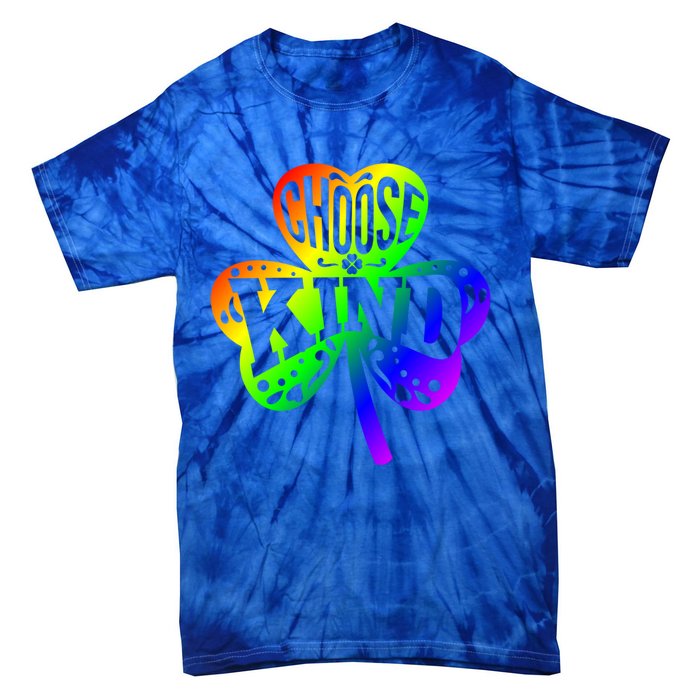 Choose Kind Autism Bullying Prevention St Paddys Day Cute Gift Tie-Dye T-Shirt